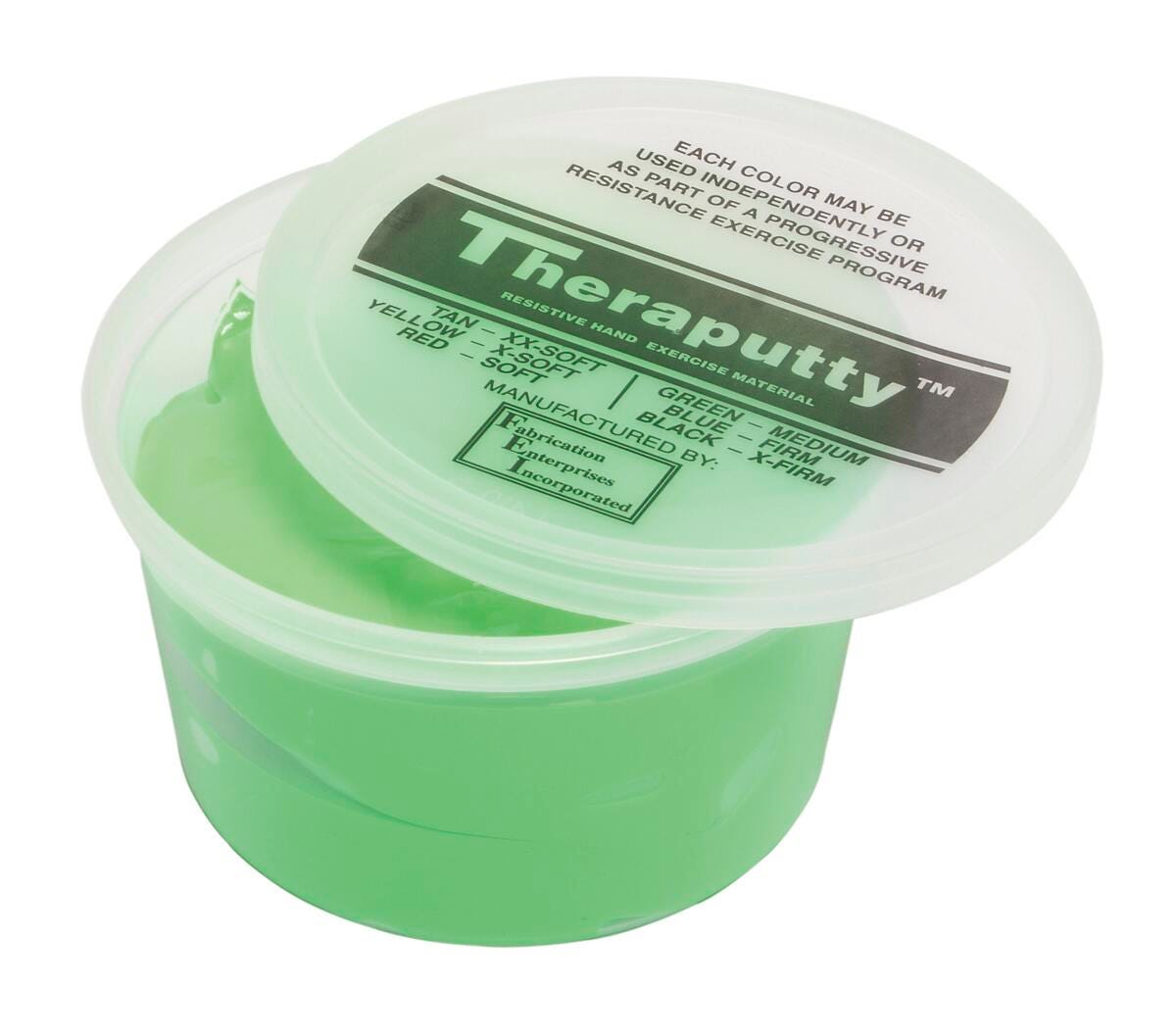 THERAPUTTY PLUS ANTIMICROBIAL EXERCISE PUTTY - GREEN - 1 POUND