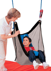 PRONE NET SWING WITH LARGE FEEDER SEAT FOR TUMBLEFORMS VESTIBULATOR