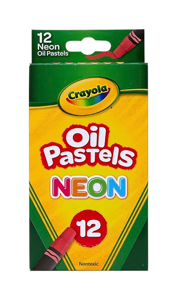 OIL PASTEL CRAYOLA ASST NEON SET OF 12