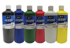 PAINT TEMPERA HB SAX VERSATEMP QUART ASST COLORS SET 6