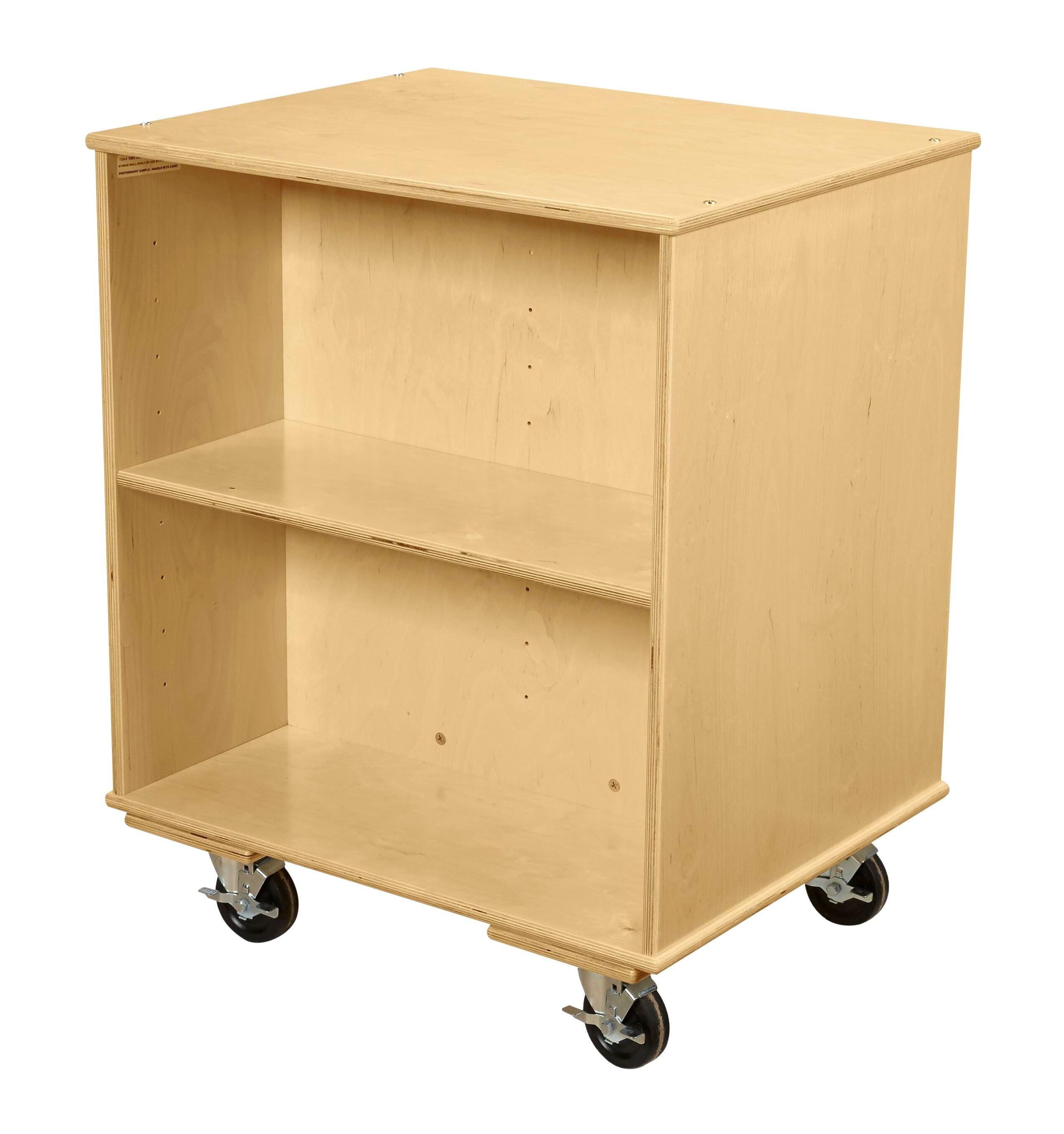 STORAGE MOBILE DBL SIDE BOOKCASE 29 1/2W X 36H