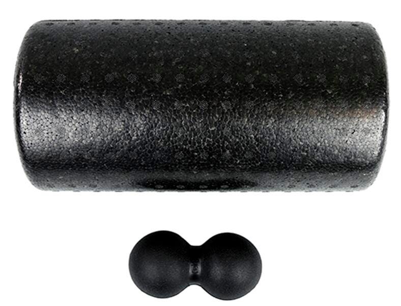MOBILITY KIT - FIRM - BLACK BAKBALLS AND 12 IN BLACK FOAM ROLLER - SET OF 2
