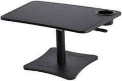 HIGH RISE HEIGHT ADJUSTABLE LAPTOP STAND W/STORAGE CUP - BLACK