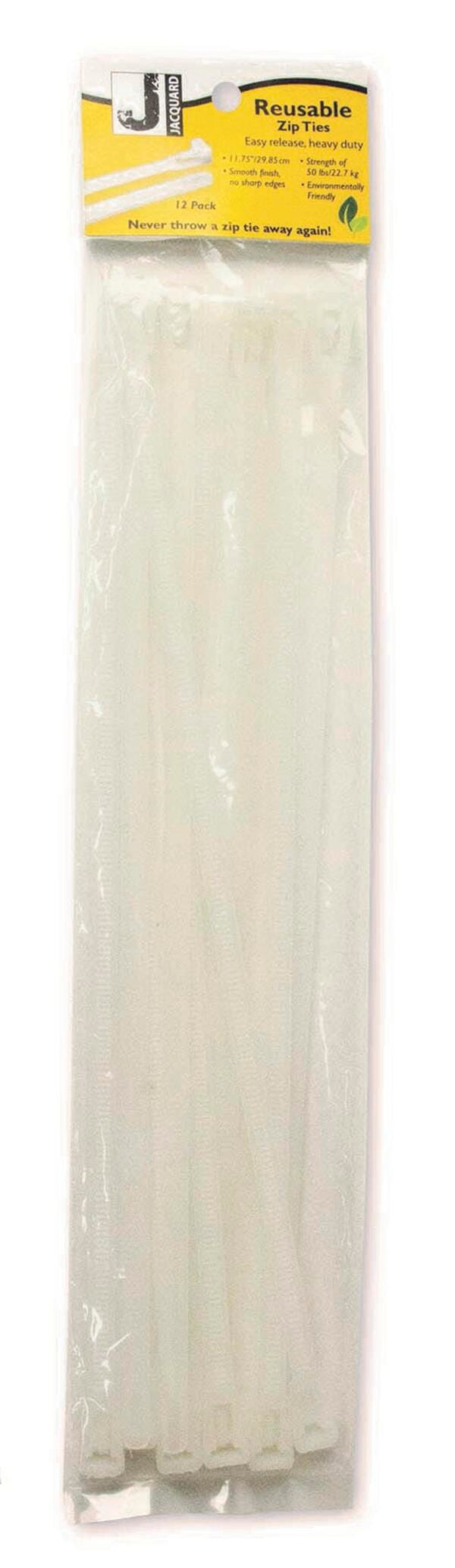 ZIP TIES REUSABLE JACQUARD PACK OF 100