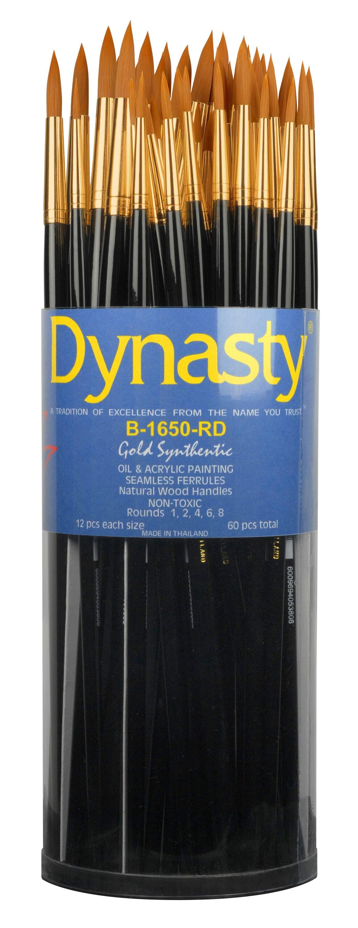 BRUSH DYNASTY B-1650-RD CANISTER SET OF 60