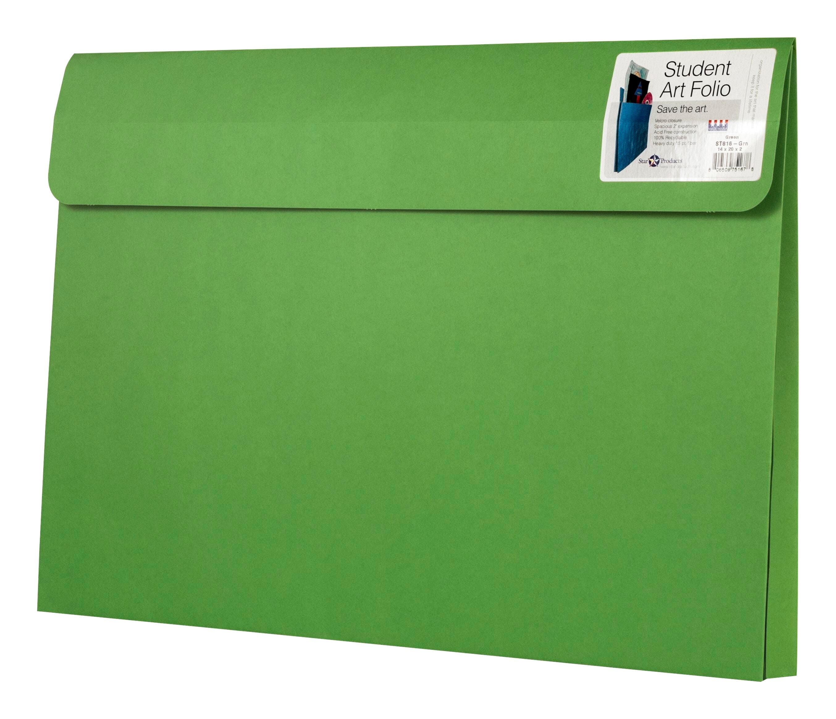 ART FOLIO STUDENT GREEN 14 X 20 X 2 PACK OF 25