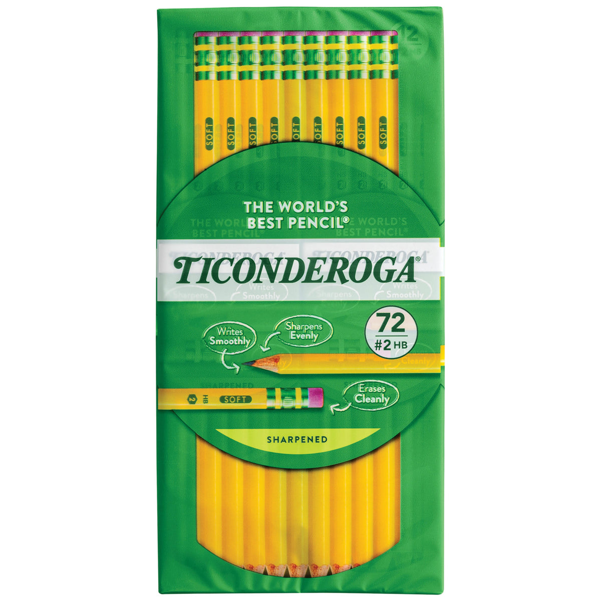 PENCIL PRESHARPENED TICONDEROGA #2 PACK OF 72