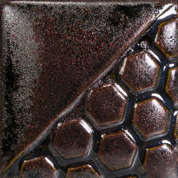 GLAZE MAYCO ELEMENTS EL-137 BLACK ADVENTURINE PINT