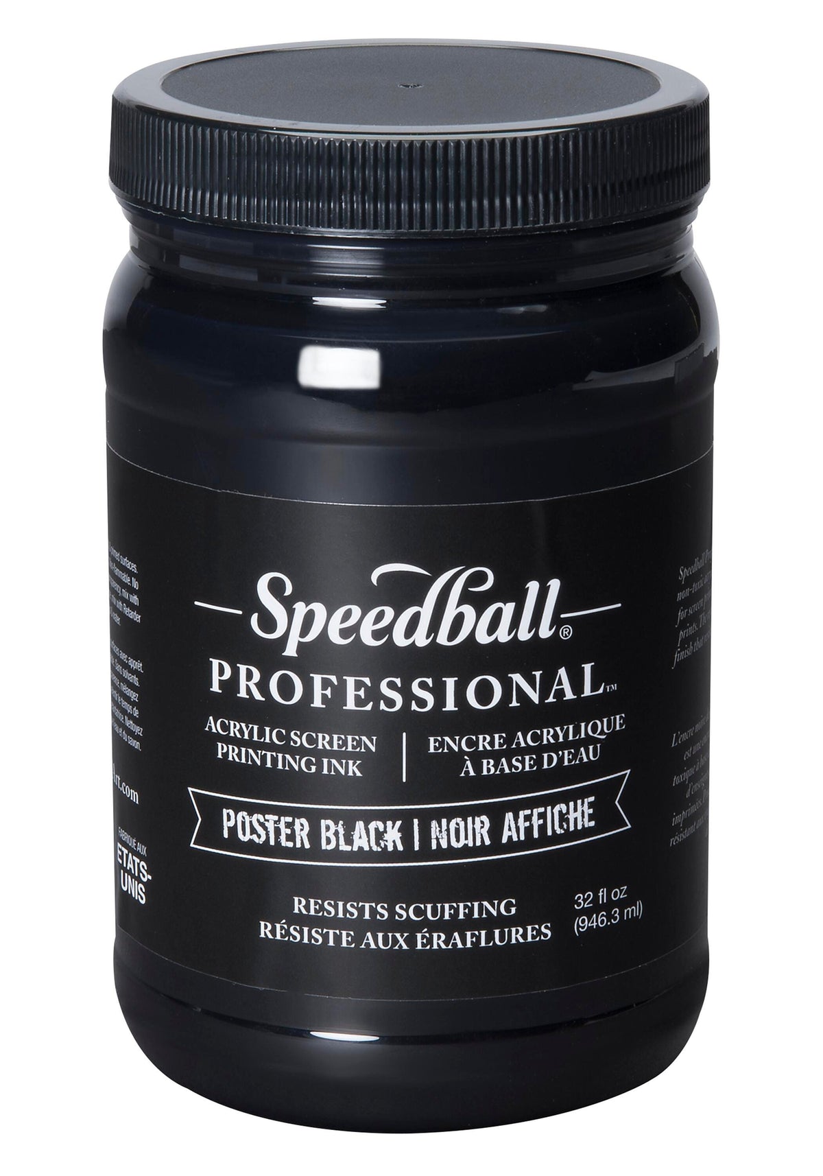 INK SCREEN PRINTING ACRYLIC SPEEDBALL QUART POSTER BLACK