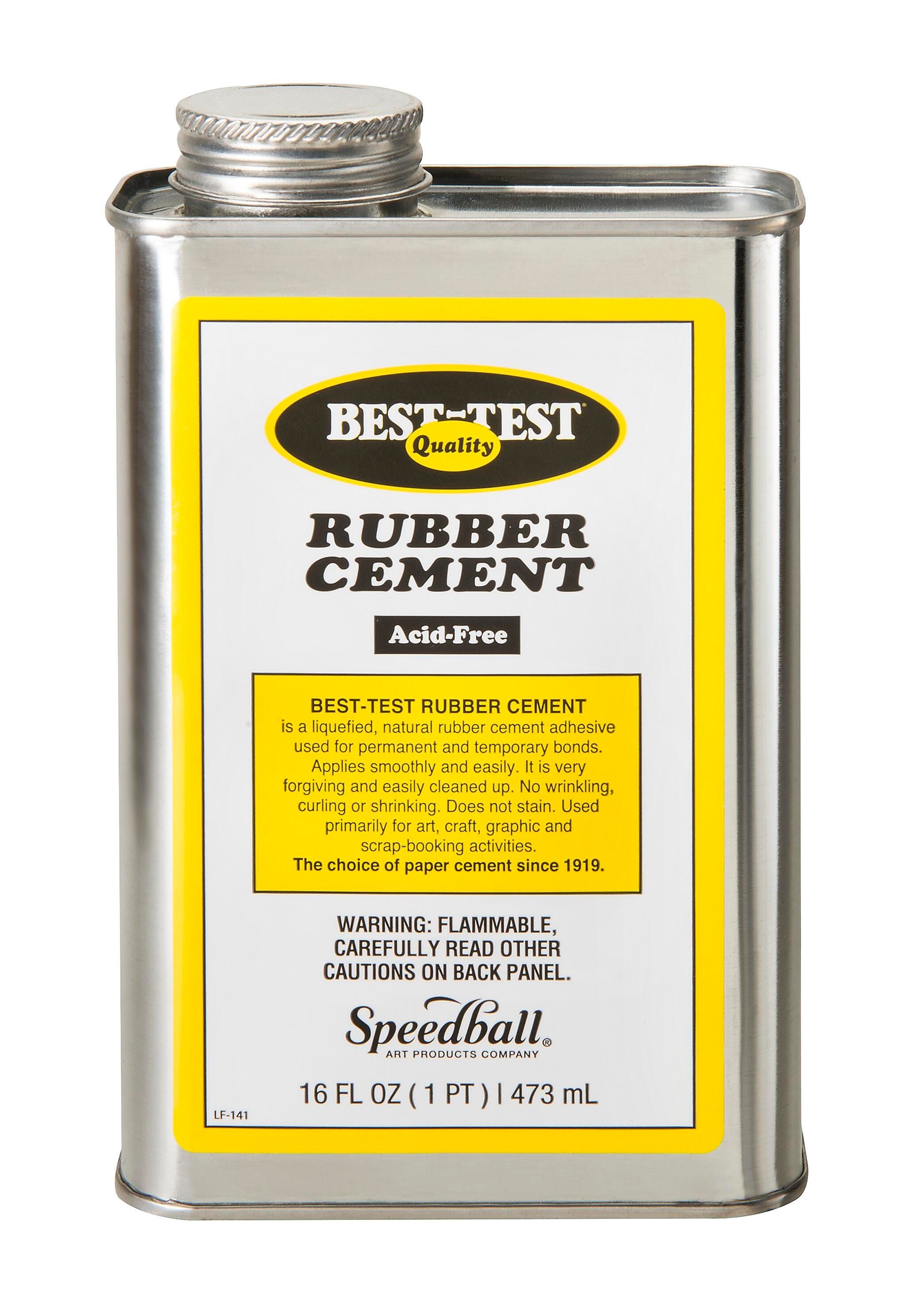 RUBBER CEMENT BEST TEST 16 OZ CAN