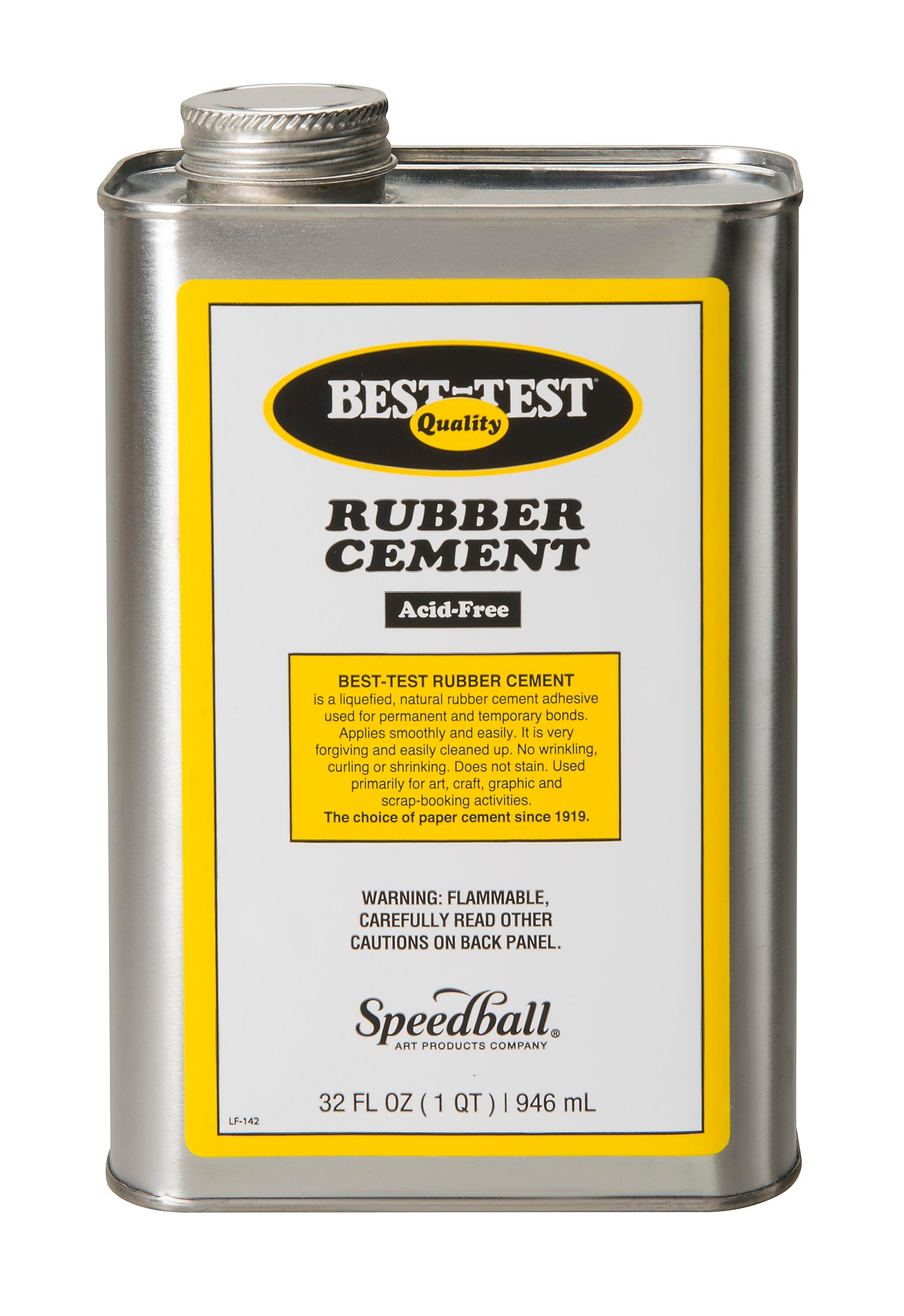 RUBBER CEMENT BEST TEST 32 OZ CAN