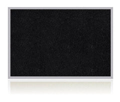 BULLETIN BOARD - GHENT RECYCLED BULLETIN BOARD - SATIN ALUMINUM FRAME - 4 H X 5 W FT - SPECIFY TACKBOARD COLOR