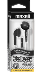 EARBUDS W/MIC BLACK MAXELL JELLEEZ MAX191569