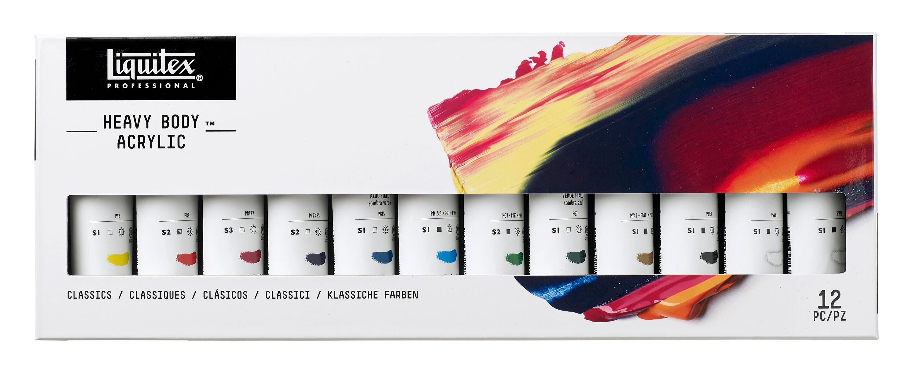 PAINT ACRYLIC HB LIQUITEX ASST CLASSIC COLORS 2 OZ SET OF 12