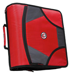 BINDER ZIPPER D-RING W/TABS 4IN FIRE ENGINE RED