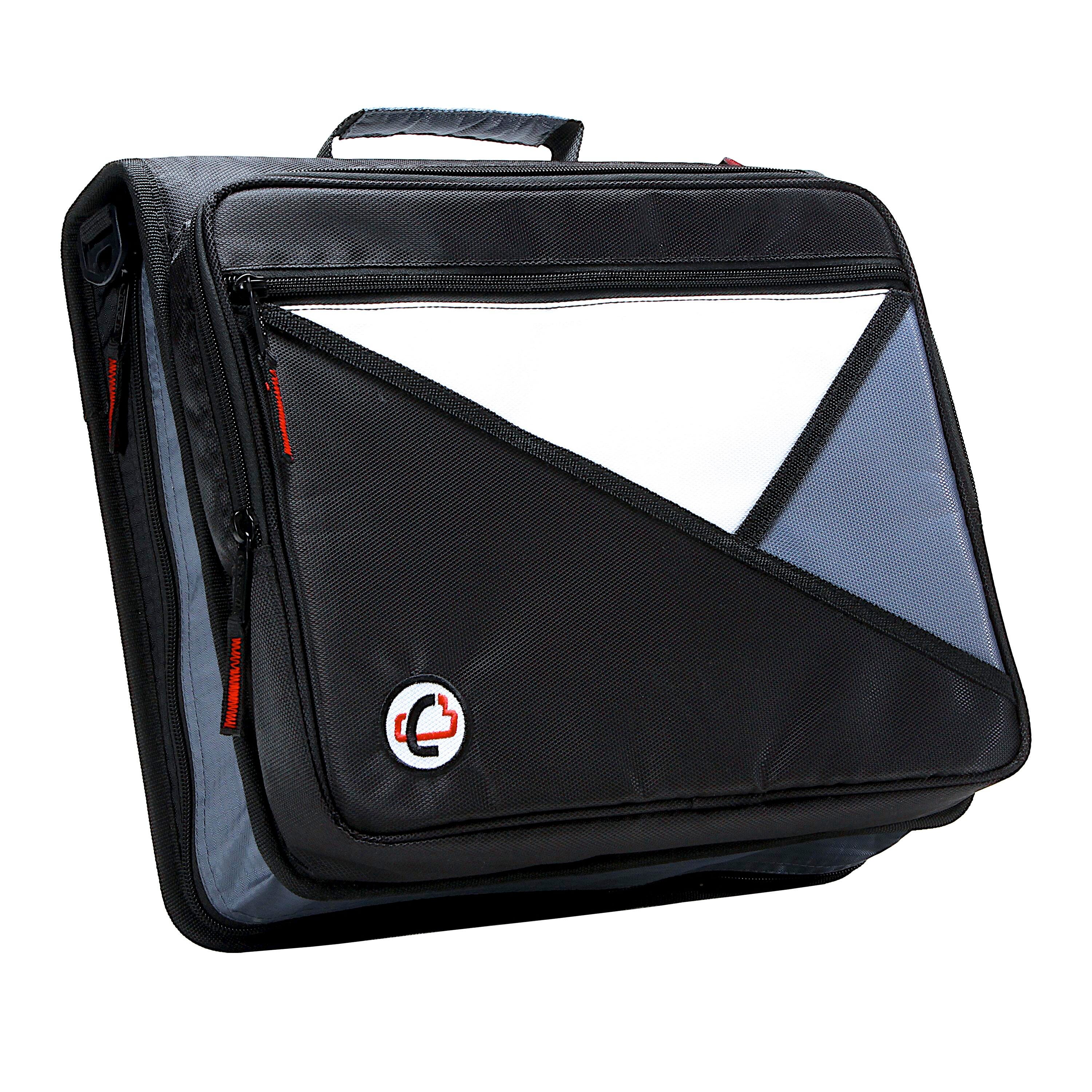 BINDER ZIPPER O-RING LAPTOP 2IN JET BLACK