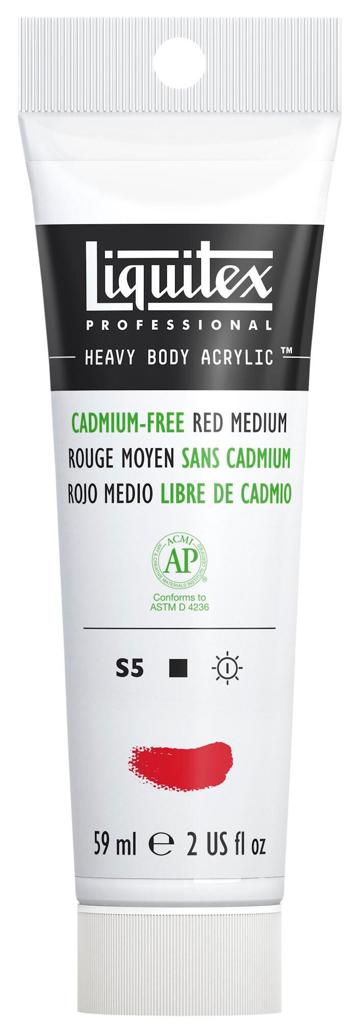 PAINT ACRYLIC HB LIQUITEX CADMIUM FREE RED MEDIUM 2 OZ