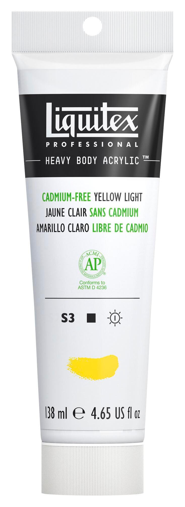PAINT ACRYLIC HB LIQUITEX CADMIUM FREE YELLOW LIGHT 4.65 OZ
