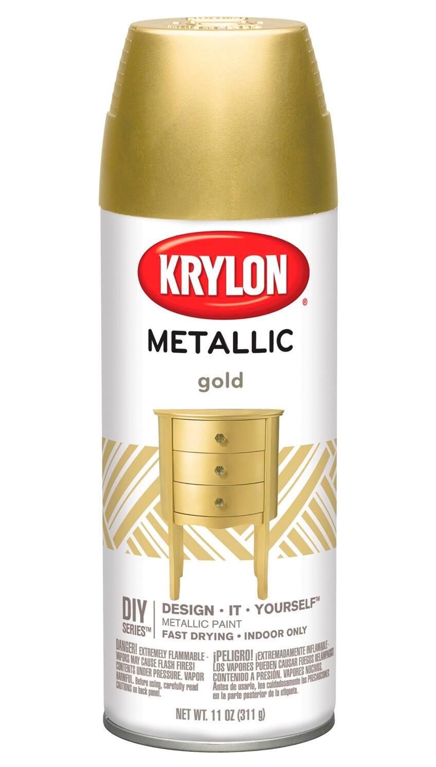 SPRAY PAINT GENERAL PURPOSE GOLD METALLIC