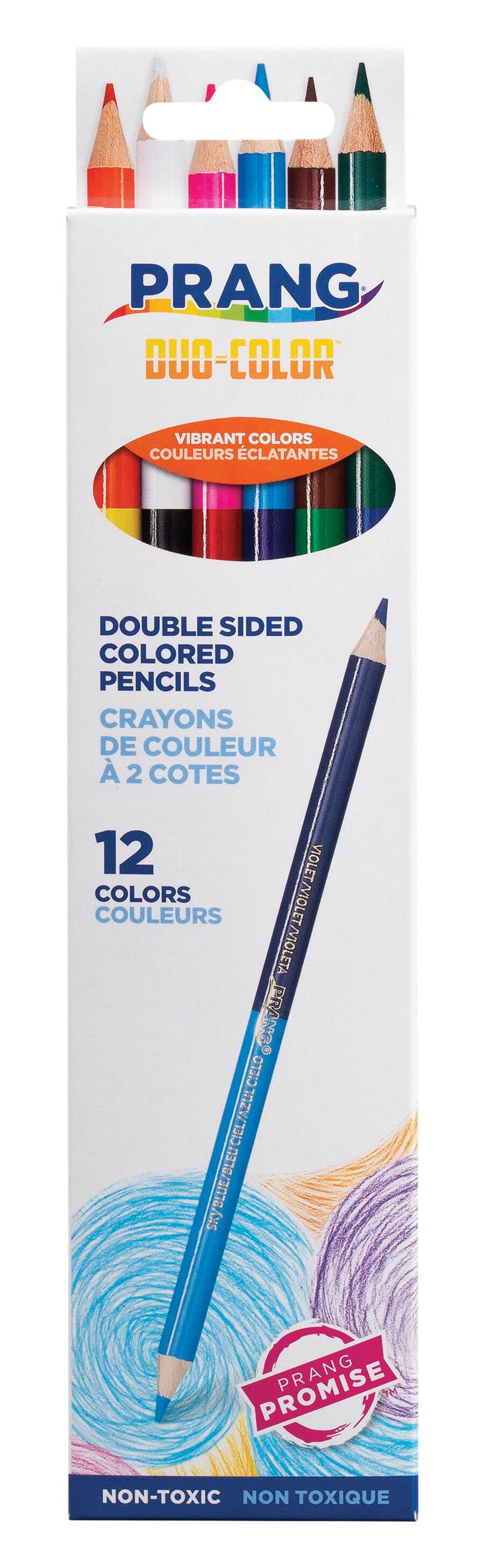 PENCILS COLORED PRANG DUO ASST COLORS SET OF 6