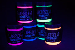PAINT TEMPERA POWEDER RICHESON ASST FLUORESCENT 1/2 LB SET OF 6