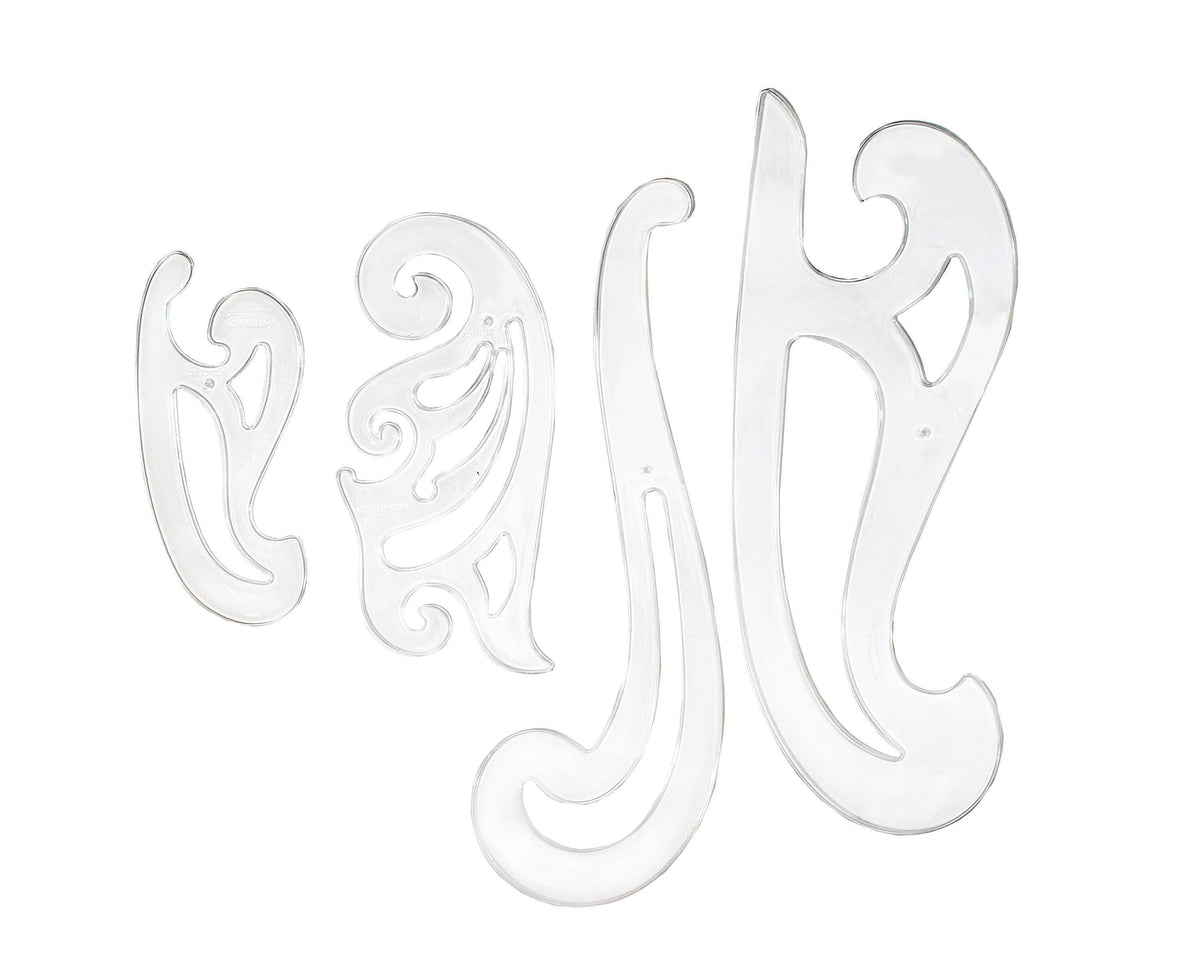 TEMPLATE FRENCH CURVES WESTCOTT SET OF 4