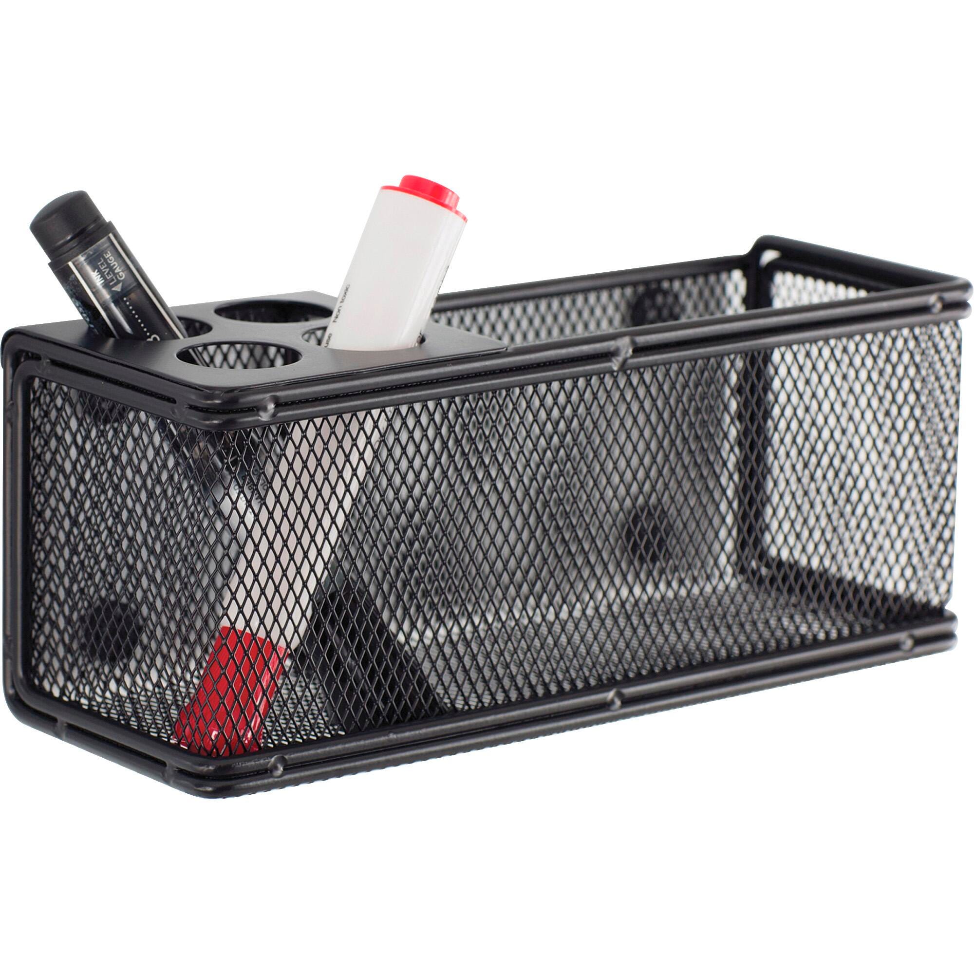 MARKERBOARD ACCESSORY SAFCO ONYX IT MESH MAGNETIC MARKER BASKET - BLACK