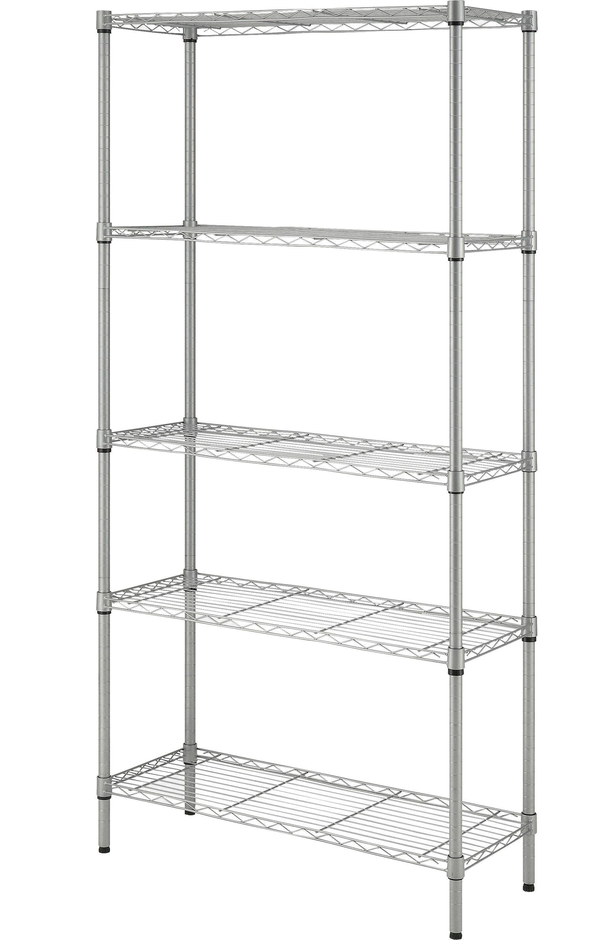 SHELVING LIGHT 5 TIER SILVER