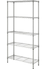 SHELVING LIGHT 5 TIER SILVER