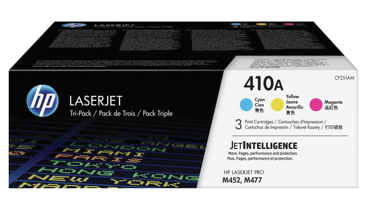 CARTRIDGE INK TONER HP HEWCF251AM TRI-COLOR PK OF 3