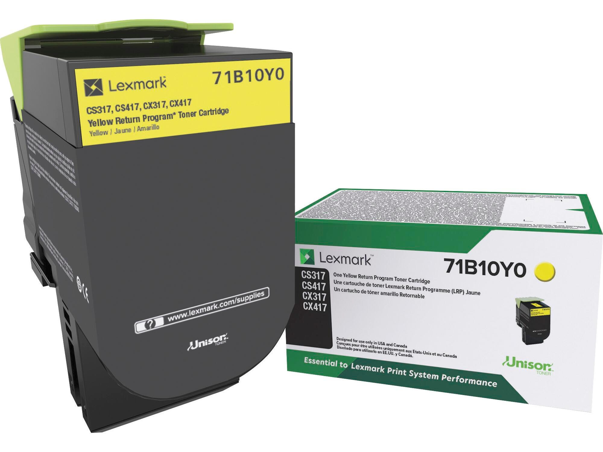 CARTRIDGE INK TONER LEXMARK LEX71B10Y0 YELLOW