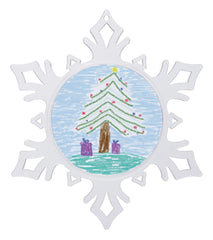 ORNAMENT SNOWFLAKE SNAPINS DESIGN YOUR OWN WHITE PK OF 24