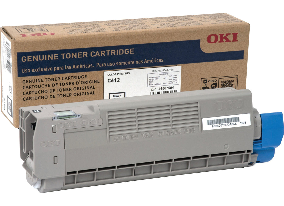 CARTRIDGE INK TONER OKIDATA OKI46507504 BLACK