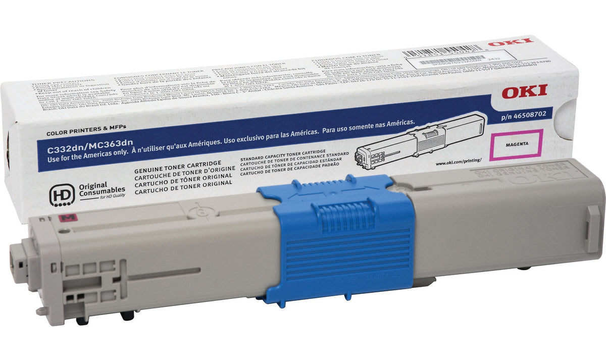 CARTRIDGE INK TONER OKIDATA OKI46508702 MAGENTA