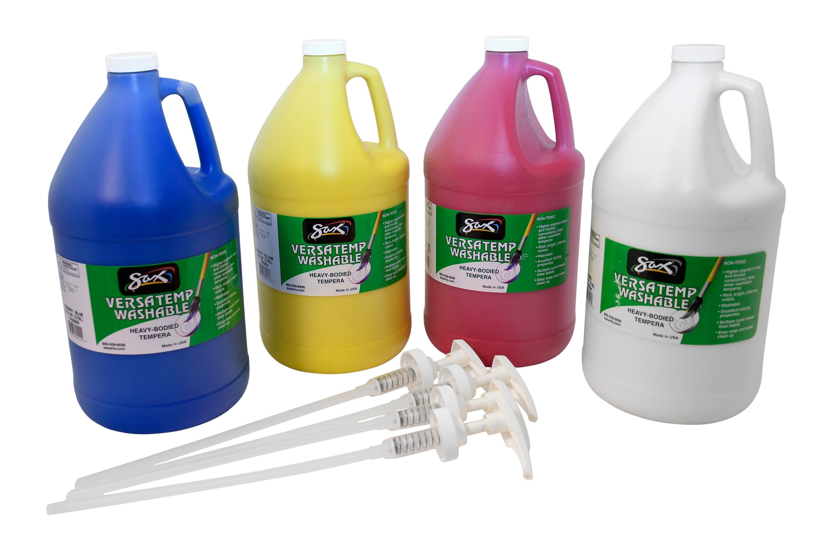 PAINT TEMPERA WASH HB SAX VERSATEMP GALLON KIT WITH PUMPS SET OF 4