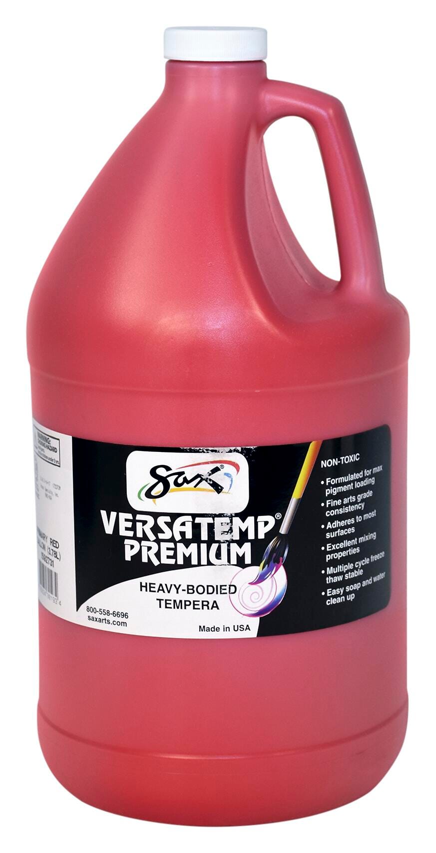 PAINT TEMPERA HB SAX VERSATEMP PREMIUM PRIMARY RED GALLON