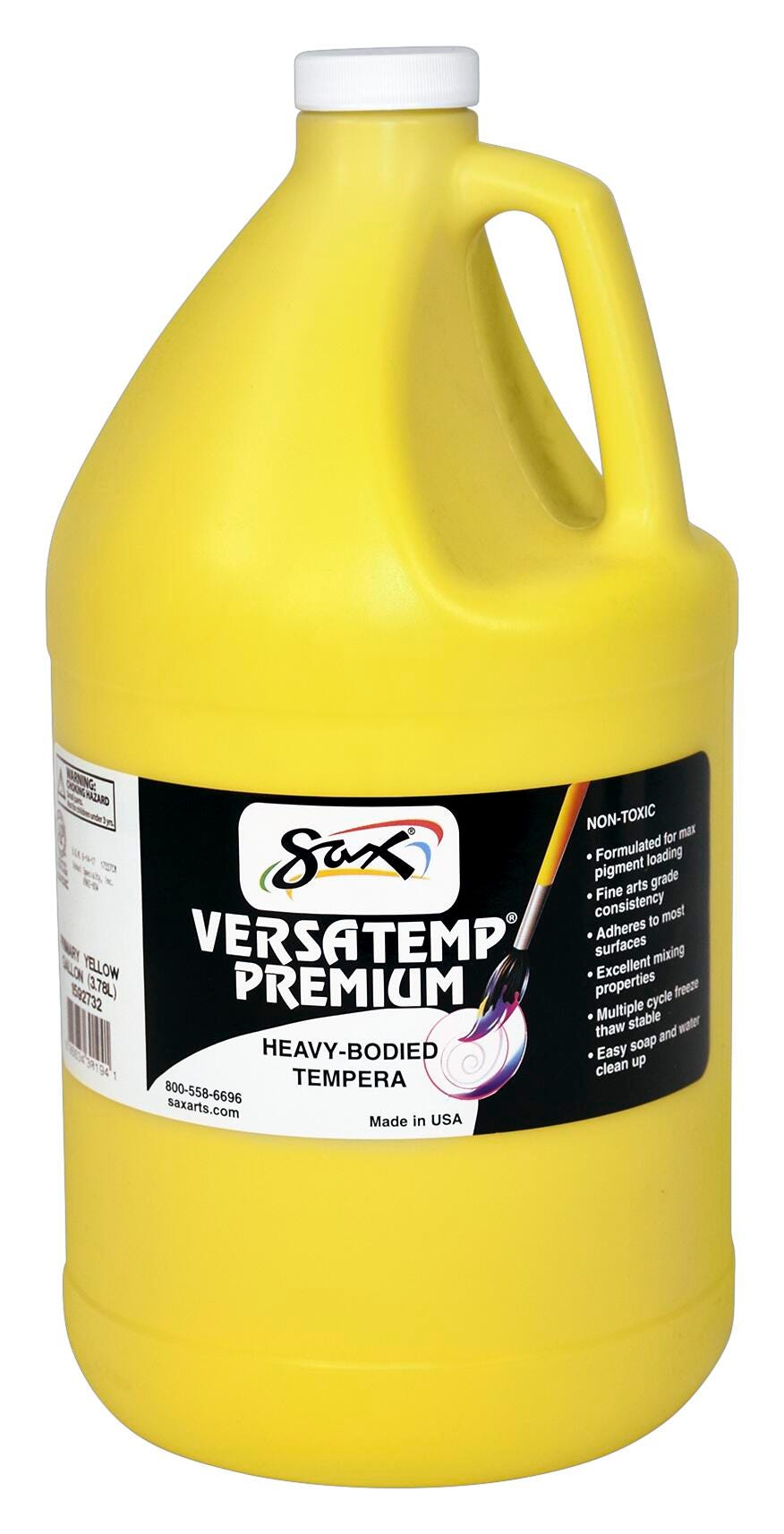 PAINT TEMPERA HB SAX VERSATEMP PREMIUM PRIMARY YELLOW GALLON
