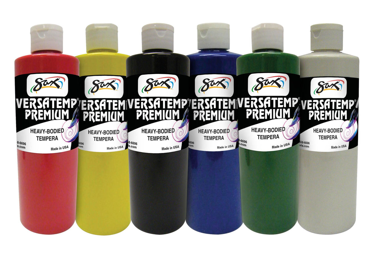 PAINT TEMPERA HB SAX VERSATEMP PREMIUM PINT ASST SET OF 6