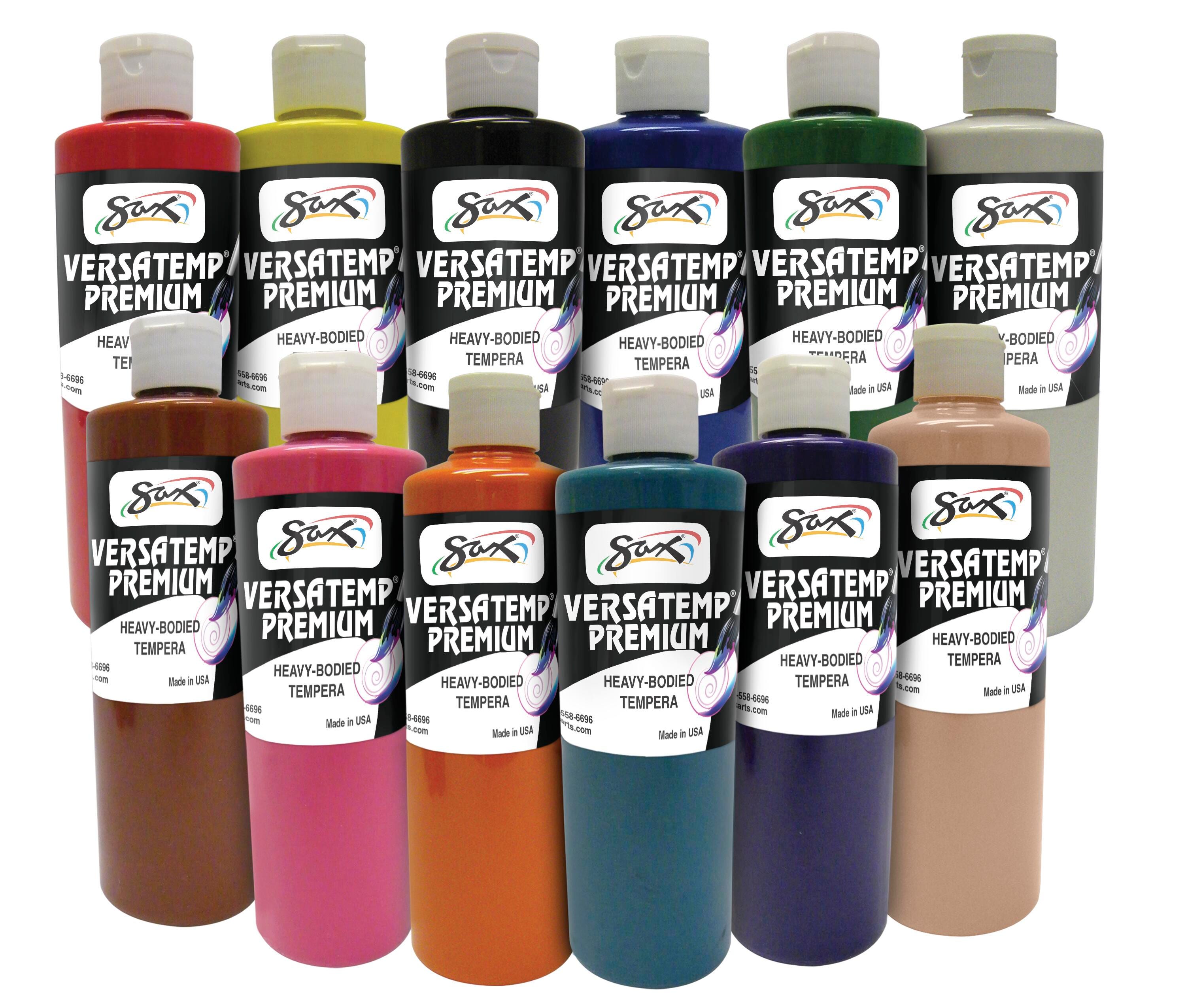 PAINT TEMPERA HB SAX VERSATEMP PREMIUM PINT ASST SET OF 12