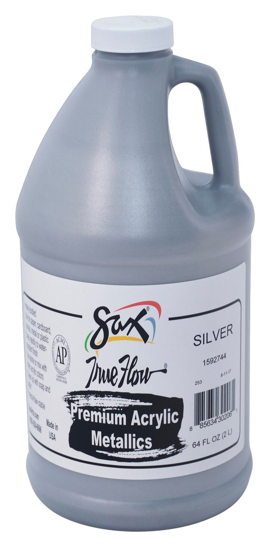 PAINT ACRYLIC HB SAX PREMIUM METALLIC SILVER HALF GALLON