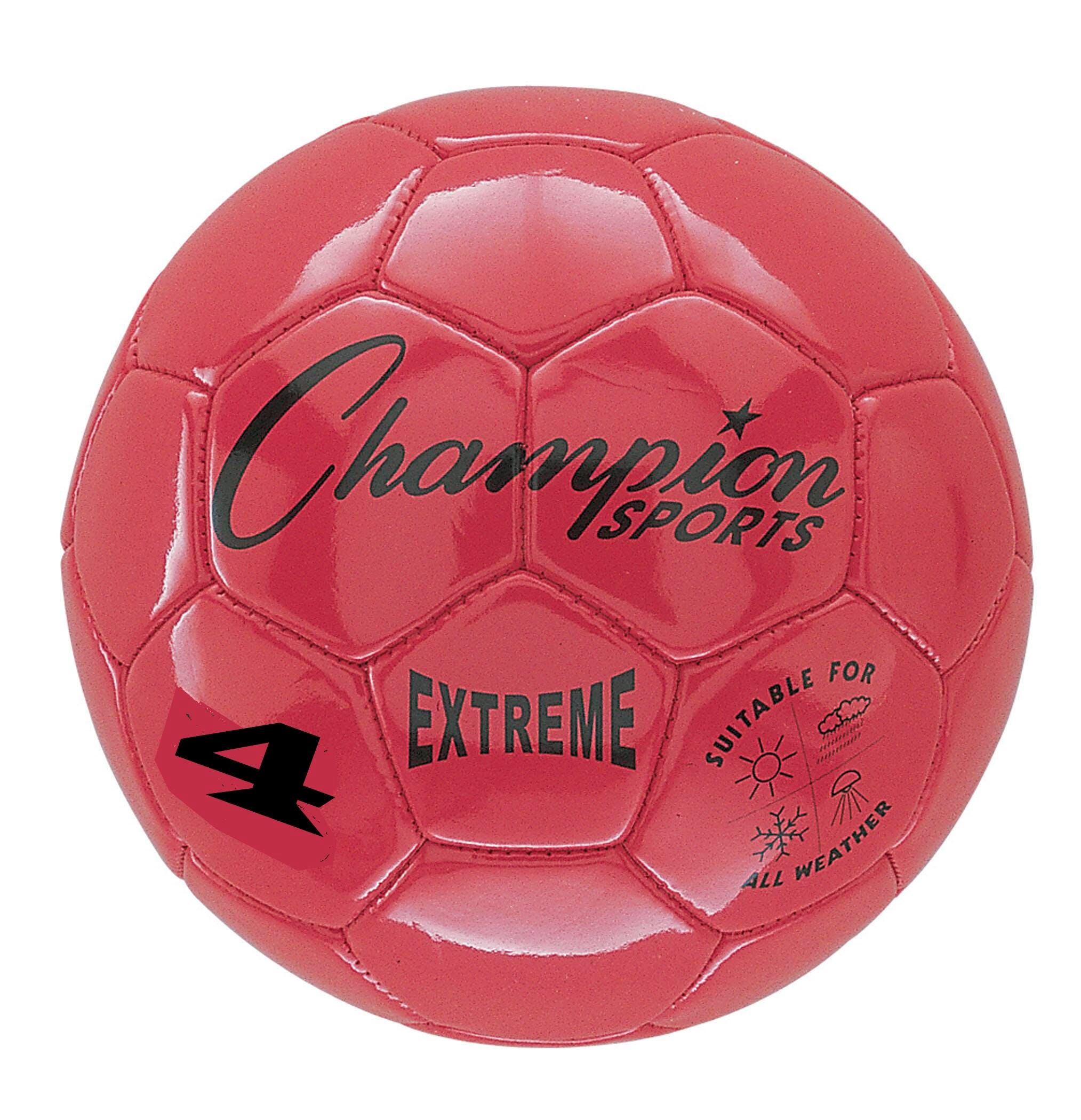 BALL SOCCEREXTREME SERIES SIZE 4 RED.