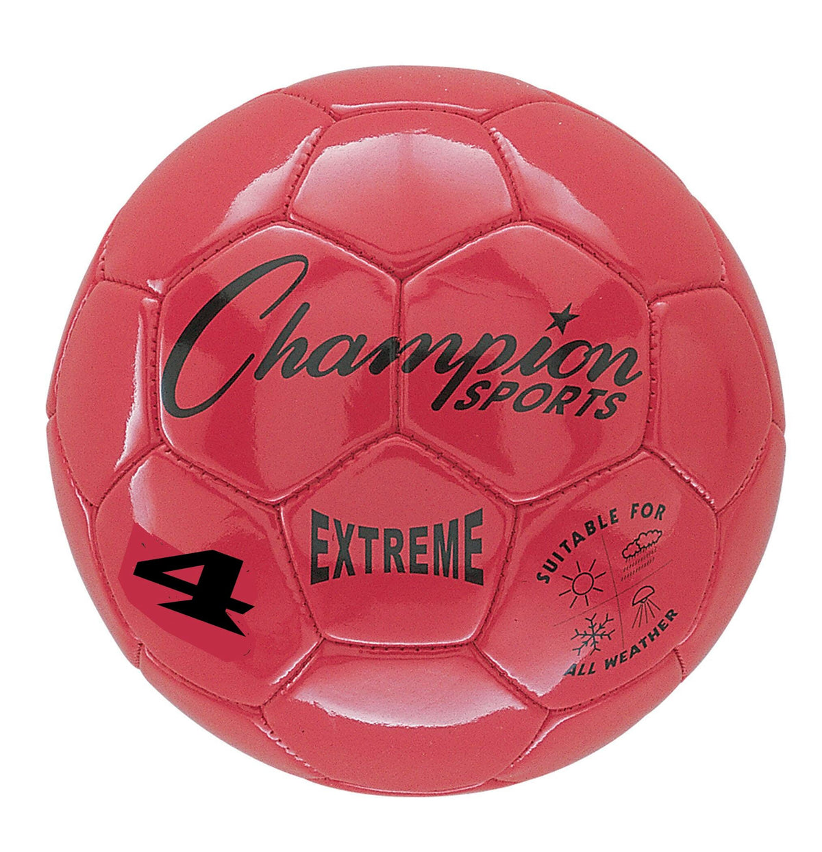 BALL SOCCEREXTREME SERIES SIZE 4 RED.