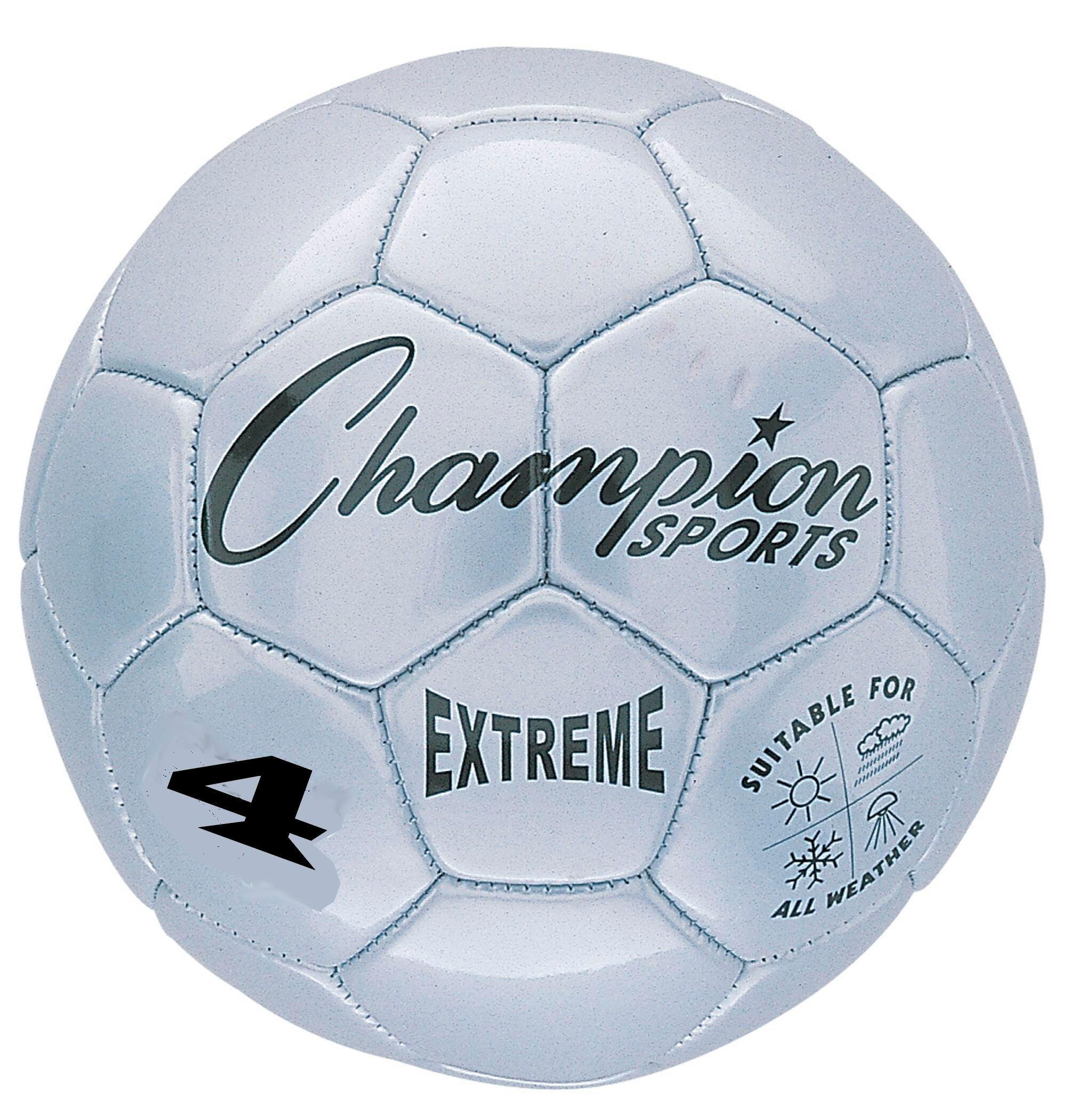 BALL SOCCEREXTREME SERIES SIZE 4 SILVER.