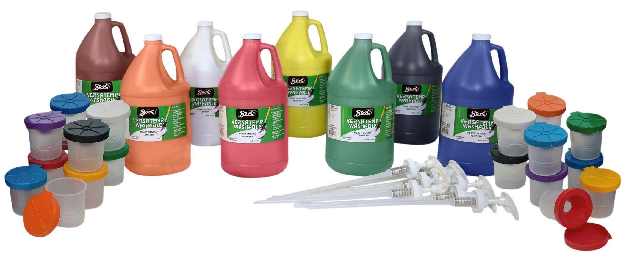 VERSATEMP WASHABLE DELUXE 8 COLOR GALLON WITH PUMPS KIT