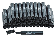 MARKER SCHOOL SMART PERMANENT BLACK PACK OF 48