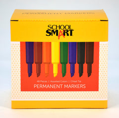 MARKER SCHOOL SMART PERMANENT ASSORTED SET OF 48