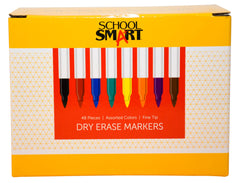 MARKER DRY ERASE PEN SCHOOL SMART ASST SET OF 48