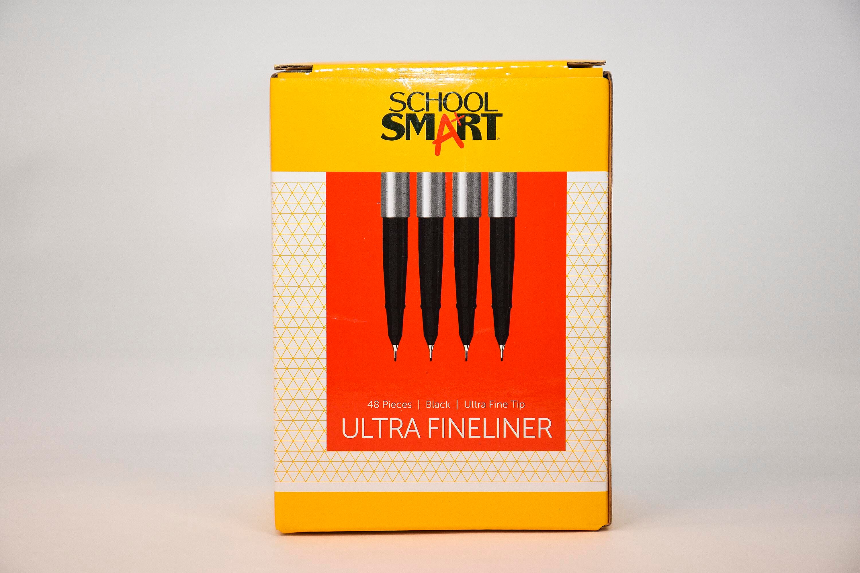 MARKER ULTRA FINELINER SCHOOL SMART BLACK PACK OF 48
