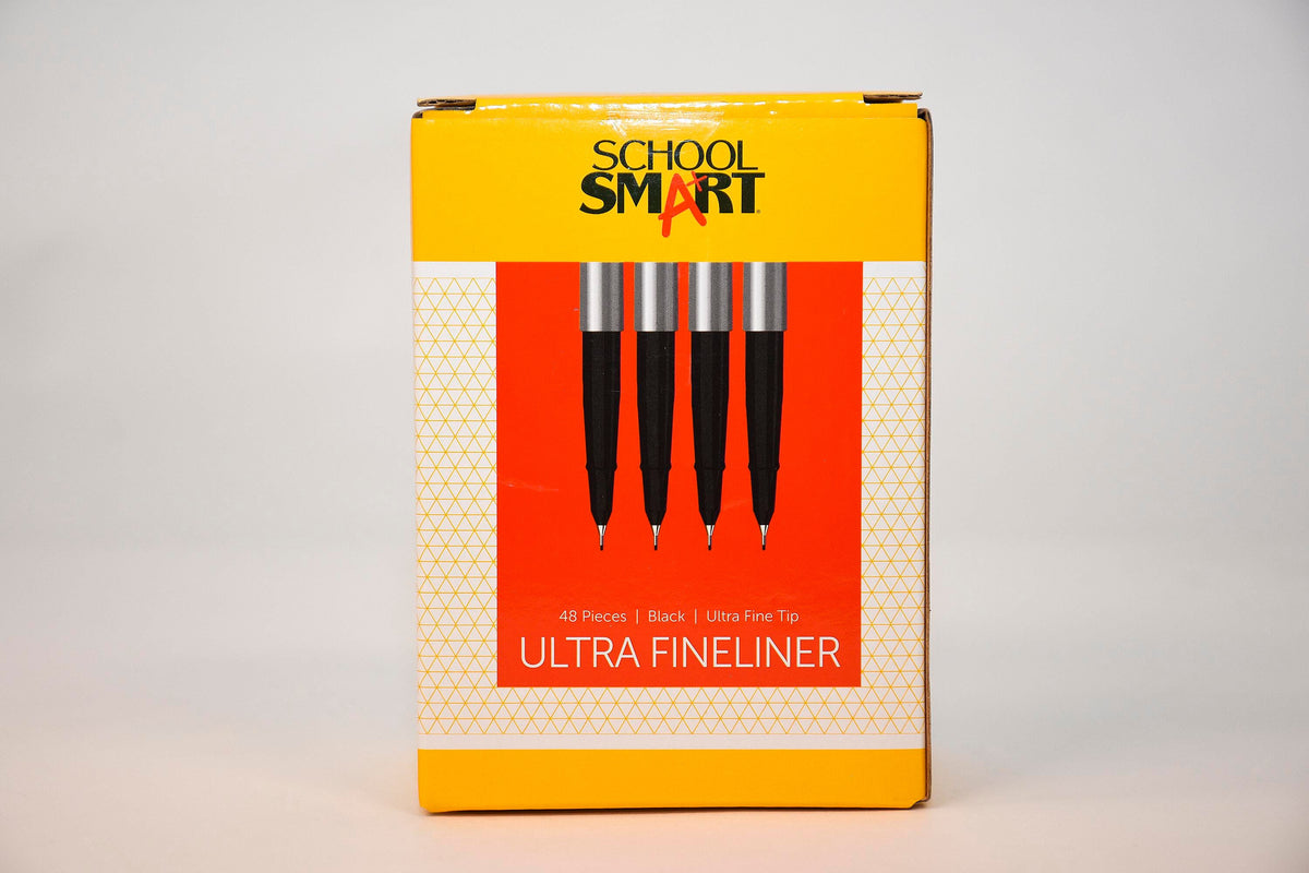 MARKER ULTRA FINELINER SCHOOL SMART BLACK PACK OF 48