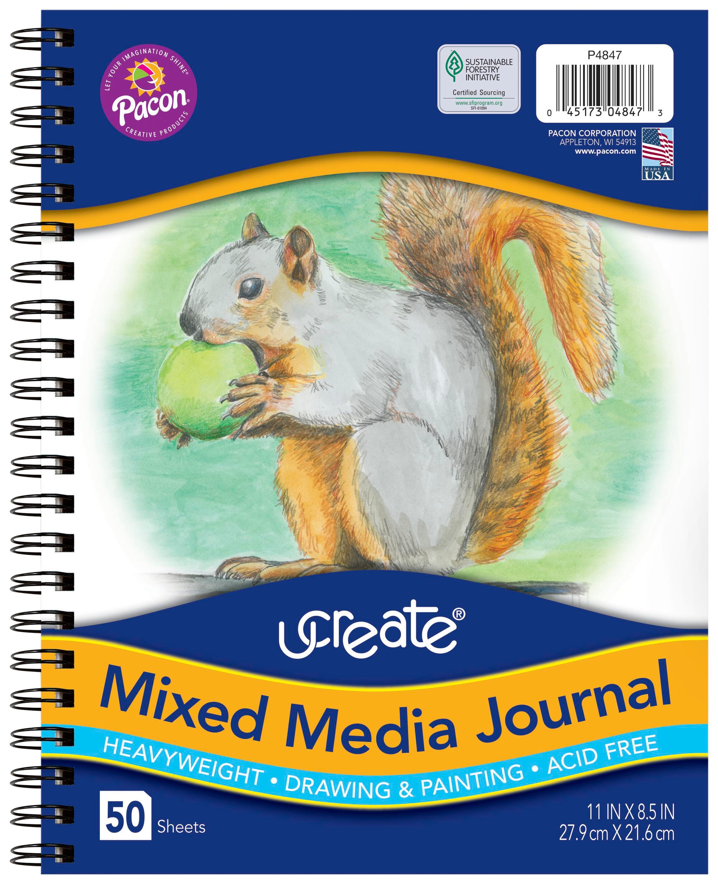 JOURNAL UCREATE MIXED MEDIA 8.5X11 50 SHEETS